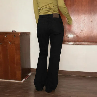 Cotton Basic Flare Pants