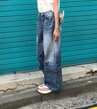 Side Pocket Tencel Cotton Wide Cargo Pants