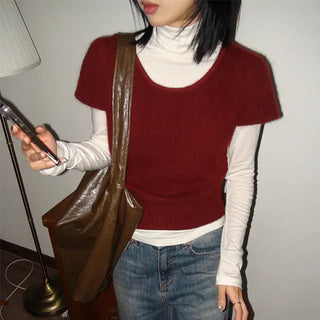 Reepie Angora Half Sleeve Knit
