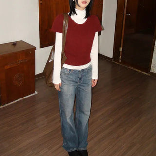 Reepie Angora Half Sleeve Knit