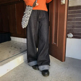 Ed Snap Non-Fade Wide Jeans