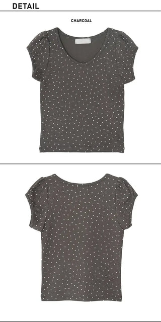 Star Cap Slim Cap Sleeve Short Sleeve T-shirt
