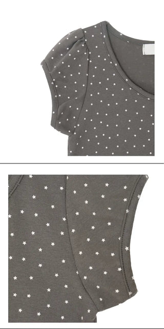 Star Cap Slim Cap Sleeve Short Sleeve T-shirt