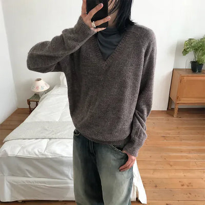 Alpha Wool V-Neck Knit