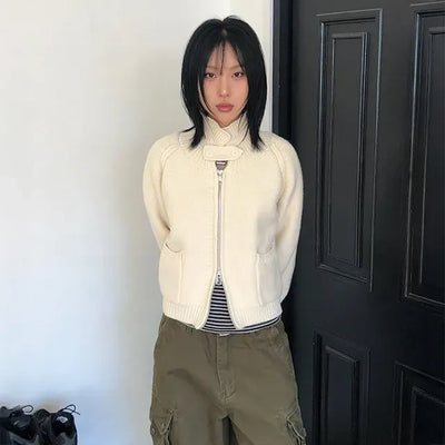 Bijo Boy Knit Zip-up