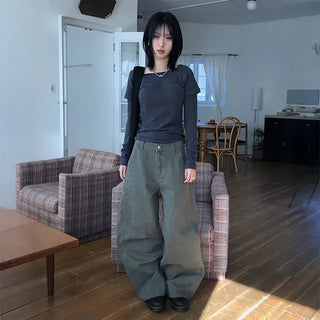 Dori Peach Cut-out Wide Pants