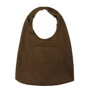 Suede Leo Shoulder Bag