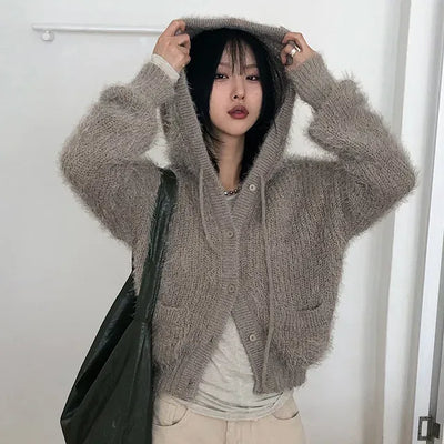 Holly Winter Fur Cardigan