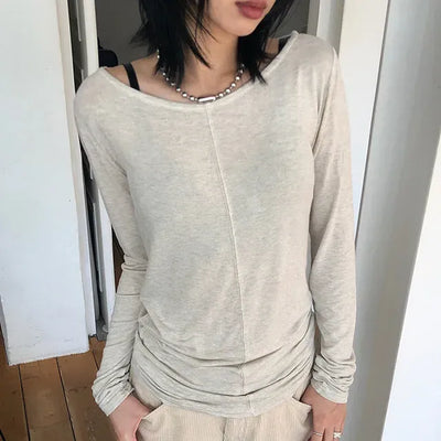 Oat Rayon Boat Long Sleeve