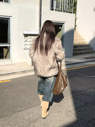 Suede Shirred Long Boots