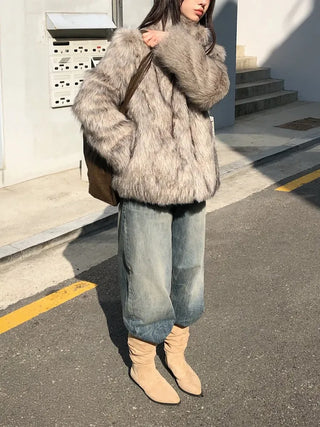 Suede Shirred Long Boots