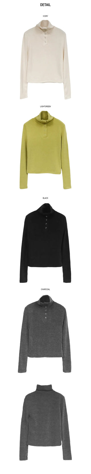 Knitted Turtleneck Long Sleeve