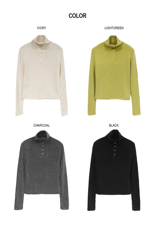 Knitted Turtleneck Long Sleeve