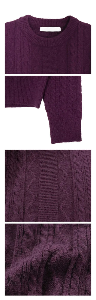 Laco Cable Knit Round Neck Knit