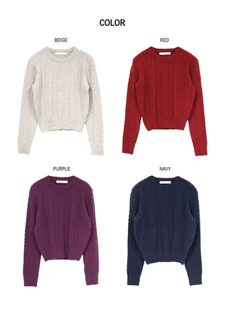 Laco Cable Knit Round Neck Knit