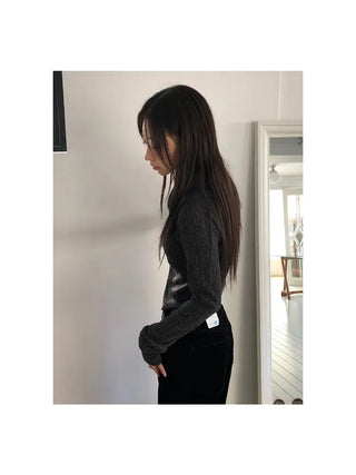 Yves Asymmetrical Knit Zip-up