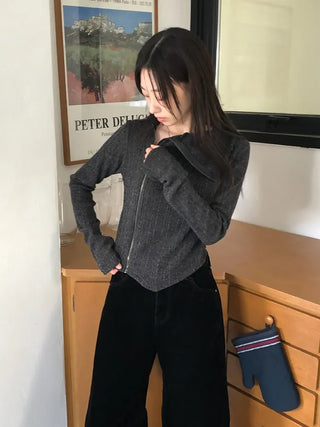 Velvet wide jeans
