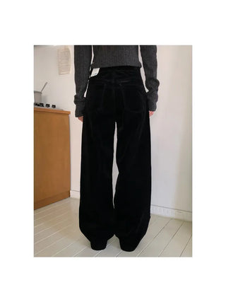 Velvet wide jeans