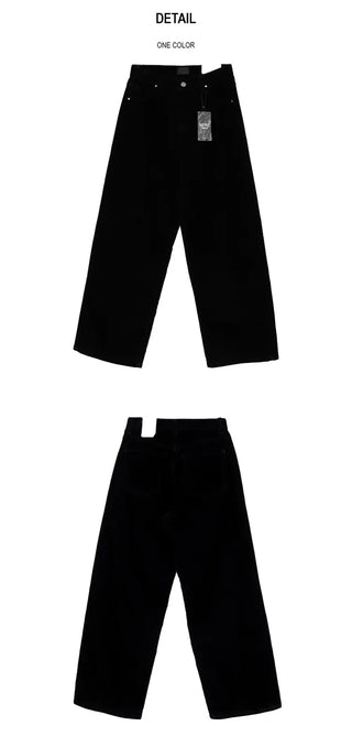 Velvet wide jeans