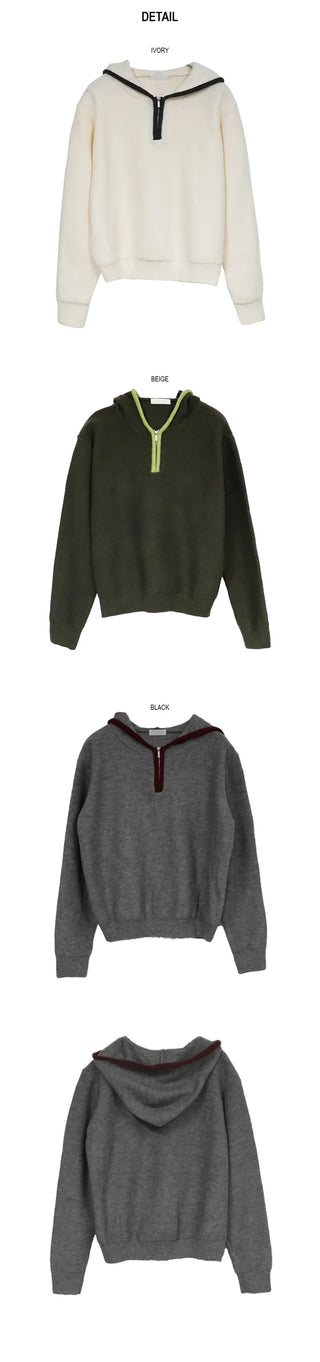 J Hooded Knit