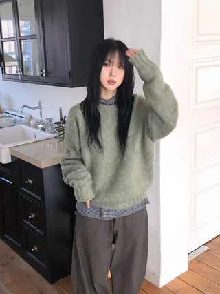 Mori Round Boucle Knit
