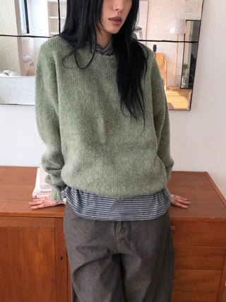 Mori Round Boucle Knit