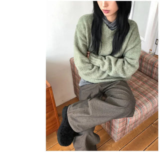 Mori Round Boucle Knit