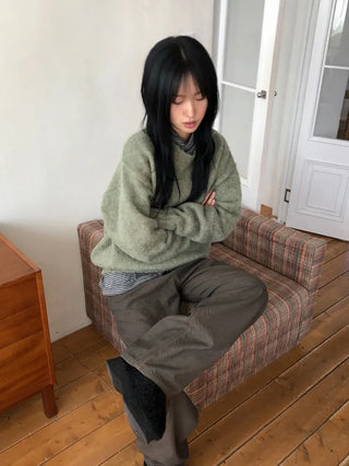 Mori Round Boucle Knit