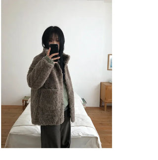 Turtleneck Long Sherpa Jacket