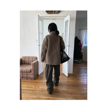 Turtleneck Long Sherpa Jacket