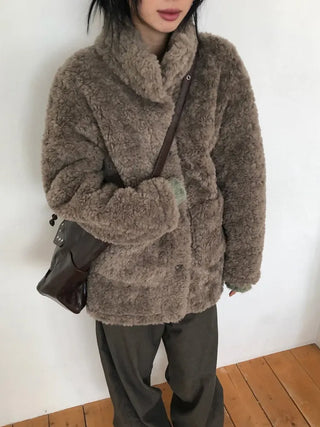 Turtleneck Long Sherpa Jacket