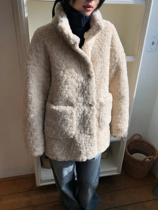 Turtleneck Long Sherpa Jacket