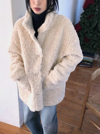 Turtleneck Long Sherpa Jacket