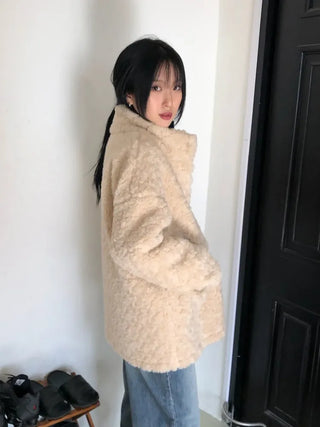 Turtleneck Long Sherpa Jacket