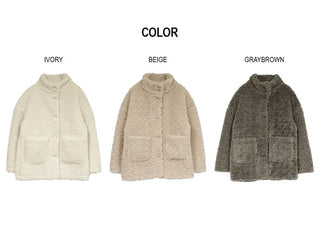 Turtleneck Long Sherpa Jacket