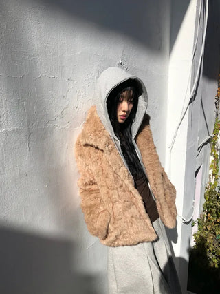 Basic Crop Zip-Up Hoodie