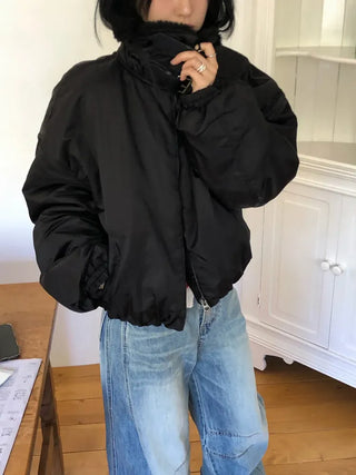 Tumble Shearling Bomber Jacket