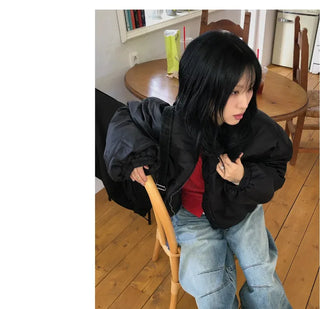 Tumble Shearling Bomber Jacket