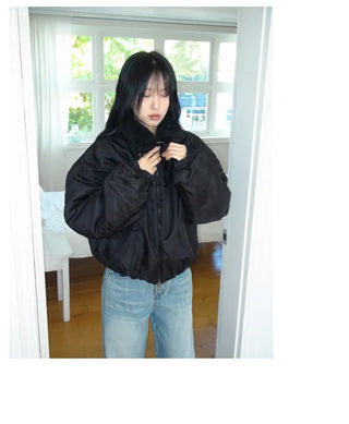 Tumble Shearling Bomber Jacket