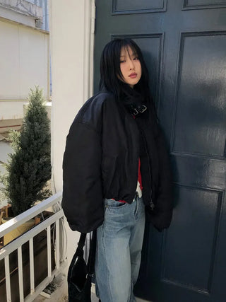 Tumble Shearling Bomber Jacket