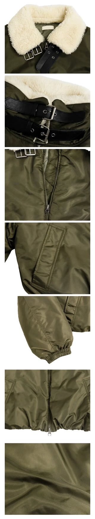 Tumble Shearling Bomber Jacket