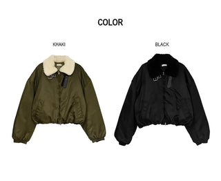 Tumble Shearling Bomber Jacket