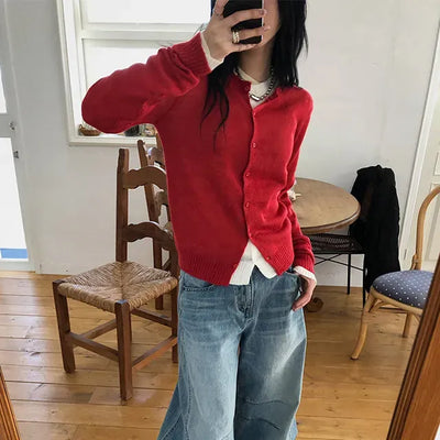 Wool Round Cardigan