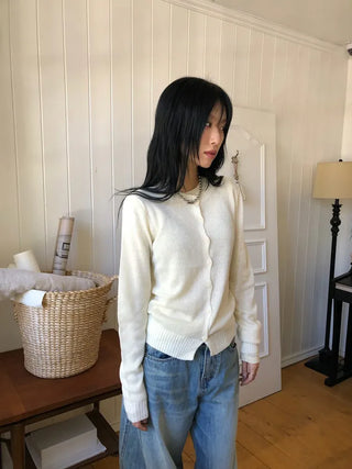 Wool Round Cardigan