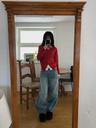 Wool Round Cardigan