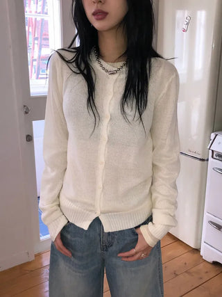 Wool Round Cardigan