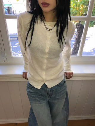 Wool Round Cardigan
