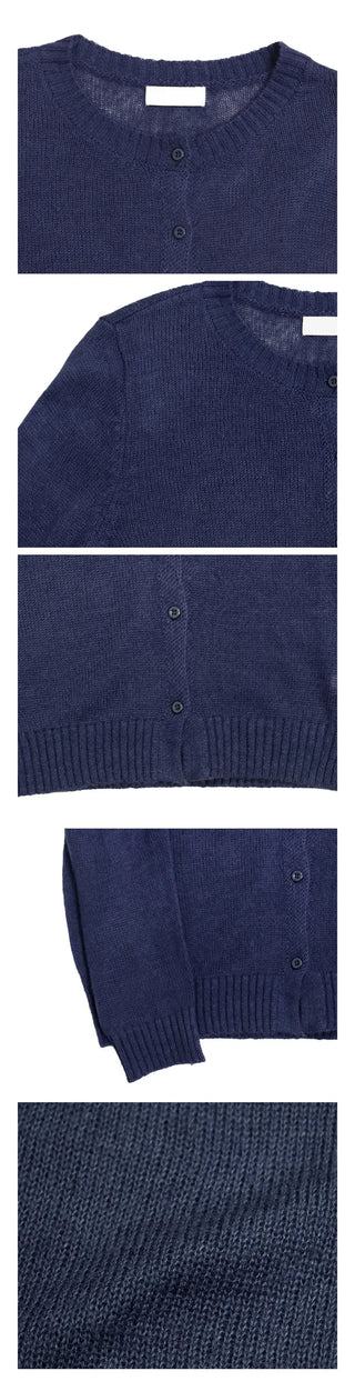Wool Round Cardigan