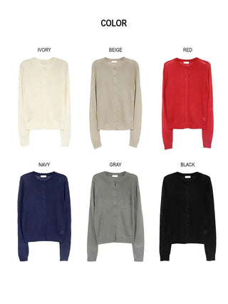 Wool Round Cardigan