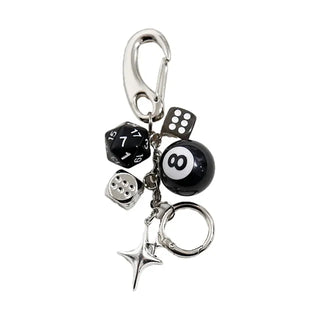 Eightball Dice Keyring